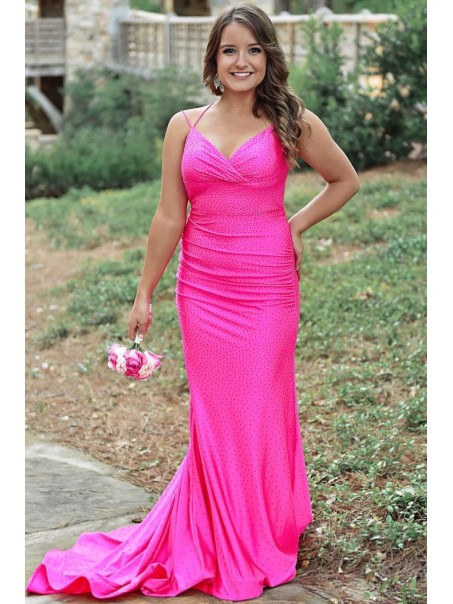 Mermaid Long Fuchsia Prom Dresses Formal Evening Gowns 901758 Mermaid Long Fuchsia Prom Dresses Formal Evening Gowns 901758