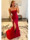 Long Red Mermaid Strapless Prom Dresses Formal Evening Gowns 901762 Long Red Mermaid Strapless Prom Dresses Formal Evening Gowns 901762