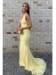Long Yellow Mermaid Lace Prom Dresses Formal Evening Gowns 901765 Long Yellow Mermaid Lace Prom Dresses Formal Evening Gowns 901765