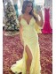 Long Yellow Lace Prom Dresses Formal Evening Gowns 901785 Long Yellow Lace Prom Dresses Formal Evening Gowns 901785