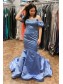 Long Mermaid Fuchsia Prom Dresses Formal Evening Gowns 901795