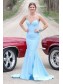 Long Navy Blue Mermaid Prom Dresses Formal Evening Gowns 901806