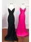 Long Navy Blue Mermaid Prom Dresses Formal Evening Gowns 901806
