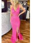 Long Fuchsia Prom Dresses Formal Evening Gowns 901809