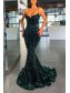Mermaid Sequins Spaghetti Straps Prom Dresses Formal Evening Gowns 901811