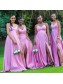 A-Line Long Pink Spaghetti Straps Floor Length Bridesmaid Dresses 902001 A-Line Long Pink Spaghetti Straps Floor Length Bridesmaid Dresses 902001