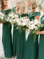 Long Green Off the Shoulder Floor Length Bridesmaid Dresses 902006 Long Green Off the Shoulder Floor Length Bridesmaid Dresses 902006