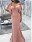 Mermaid Long Pink Floor Length Bridesmaid Dresses 902021 Mermaid Long Pink Floor Length Bridesmaid Dresses 902021