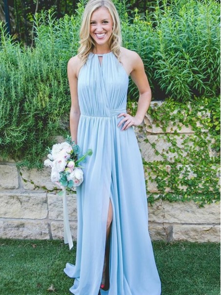 Long Blue Chiffon Floor Length Bridesmaid Dresses 902027 Long Blue Chiffon Floor Length Bridesmaid Dresses 902027