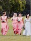 Long Pink Mermaid Floor Length Bridesmaid Dresses 902029 Long Pink Mermaid Floor Length Bridesmaid Dresses 902029