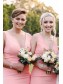 Long Pink Mermaid Floor Length Bridesmaid Dresses 902029 Long Pink Mermaid Floor Length Bridesmaid Dresses 902029