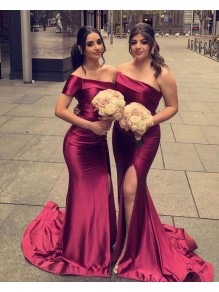 Mermaid One Shoulder Long Bridesmaid Dresses 902032 Mermaid One Shoulder Long Bridesmaid Dresses 902032