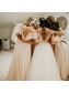 Long Chiffon Spaghetti Straps Bridesmaid Dresses 902045