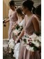 Sheath/Column V Neck Long Bridesmaid Dresses 902055 Sheath/Column V Neck Long Bridesmaid Dresses 902055