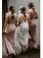 Sheath/Column V Neck Long Bridesmaid Dresses 902055 Sheath/Column V Neck Long Bridesmaid Dresses 902055