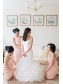 Sheath/Column Pink Chiffon Bridesmaid Dresses 902059