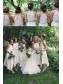 Asymmetrical White Chiffon Bridesmaid Dresses 902060 Asymmetrical White Chiffon Bridesmaid Dresses 902060
