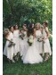 Asymmetrical White Chiffon Bridesmaid Dresses 902060 Asymmetrical White Chiffon Bridesmaid Dresses 902060