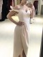 Sheath/Column Pink Tea Length Bridesmaid Dresses 902061 Sheath/Column Pink Tea Length Bridesmaid Dresses 902061