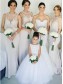 Mermaid Lace Long Floor Length Bridesmaid Dresses 902071