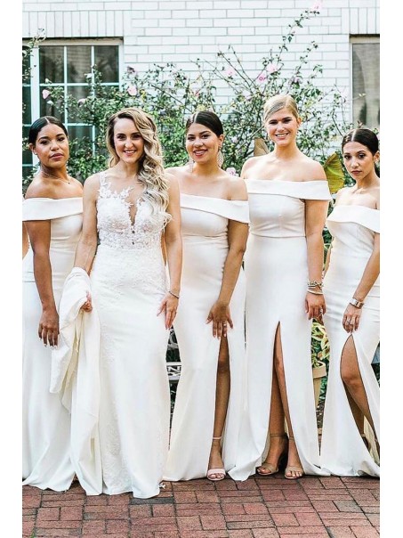 Mermaid Off the Shoulder Long Bridesmaid Dresses 902076 Mermaid Off the Shoulder Long Bridesmaid Dresses 902076