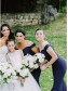 Long Navy Blue Mermaid Off the Shoulder Bridesmaid Dresses 902079