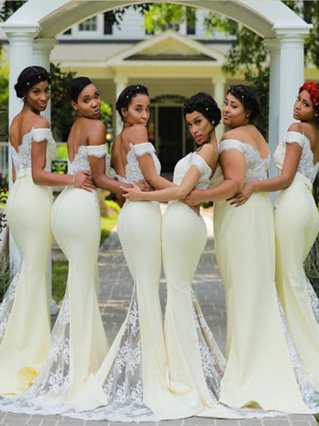 Mermaid Off the Shoulder Lace Long Bridesmaid Dresses 902081 Mermaid Off the Shoulder Lace Long Bridesmaid Dresses 902081