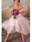 Short Pink Tulle Off the Shoulder Bridesmaid Dresses 902116 Short Pink Tulle Off the Shoulder Bridesmaid Dresses 902116