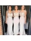 Long Grey Mermaid Floor Length Bridesmaid Dresses 902121 Long Grey Mermaid Floor Length Bridesmaid Dresses 902121