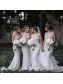 Long Grey Mermaid Floor Length Bridesmaid Dresses 902121 Long Grey Mermaid Floor Length Bridesmaid Dresses 902121