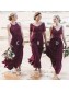 Modest Long Grape Purple Chiffon and Lace Bridesmaid Dresses 902125 Modest Long Grape Purple Chiffon and Lace Bridesmaid Dresses 902125