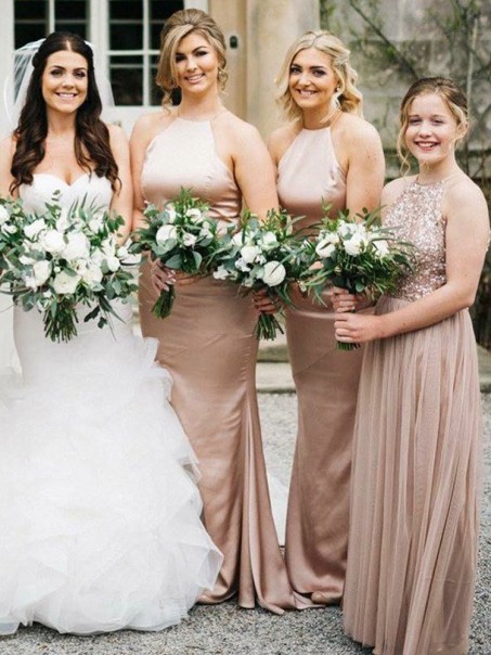 Long Mermaid Halter Floor Length Bridesmaid Dresses 902127 Long Mermaid Halter Floor Length Bridesmaid Dresses 902127