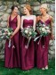 Long Grape Purple Floor Length Bridesmaid Dresses 902132