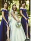 A-Line Off the Shoulder Long Royal Blue Bridesmaid Dresses 902135 A-Line Off the Shoulder Long Royal Blue Bridesmaid Dresses 902135