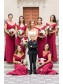 Long Burgundy Off the Shoulder Bridesmaid Dresses with Slit 902136 Long Burgundy Off the Shoulder Bridesmaid Dresses with Slit 902136