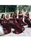 Modest Long Mermaid Lace Floor Length Bridesmaid Dresses with Long Sleeves 902137 Modest Long Mermaid Lace Floor Length Bridesmaid Dresses with Long Sleeves 902137