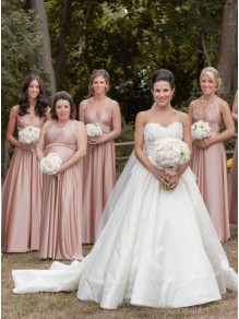 A-Line V Neck Long Bridesmaid Dresses 902140 A-Line V Neck Long Bridesmaid Dresses 902140