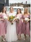 A-Line Short V Neck Modest Bridesmaid Dresses 902158 A-Line Short V Neck Modest Bridesmaid Dresses 902158