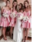 Short Pink Spaghetti Straps Bridesmaid Dresses 902170 Short Pink Spaghetti Straps Bridesmaid Dresses 902170