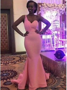 Long Pink Mermaid One Shoulder Floor Length Bridesmaid Dresses 902173 Long Pink Mermaid One Shoulder Floor Length Bridesmaid Dresses 902173