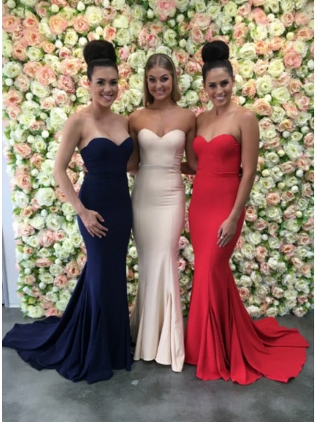 Long Mermaid Sweetheart Bridesmaid Dresses 902192