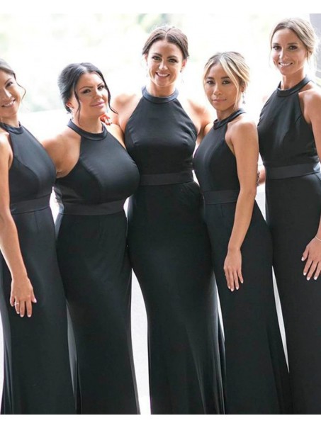 Long Black Mermaid Floor Length Bridesmaid Dresses 902200 Long Black Mermaid Floor Length Bridesmaid Dresses 902200