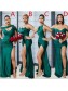 Long Green Floor Length Mermaid Bridesmaid Dresses 902203 Long Green Floor Length Mermaid Bridesmaid Dresses 902203