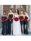 Mermaid Sweetheart Long Navy Blue Bridesmaid Dresses 902219 Mermaid Sweetheart Long Navy Blue Bridesmaid Dresses 902219