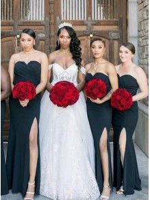 Mermaid Sweetheart Long Navy Blue Bridesmaid Dresses 902219 Mermaid Sweetheart Long Navy Blue Bridesmaid Dresses 902219
