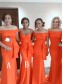 Long Mermaid Floor Length Bridesmaid Dresses 902223