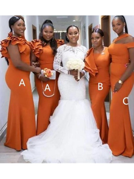 Long Mermaid Bridesmaid Dresses 902225