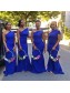 Long Royal Blue Mermaid One Shoulder Bridesmaid Dresses 902233 Long Royal Blue Mermaid One Shoulder Bridesmaid Dresses 902233