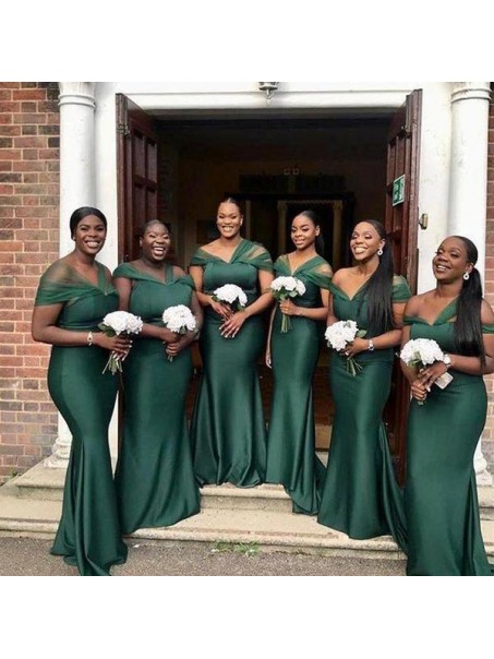 Long Green Mermaid Floor Length Bridesmaid Dresses 902239 Long Green Mermaid Floor Length Bridesmaid Dresses 902239