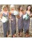 Sheath/Column Spaghetti Straps Bridesmaid Dresses 902240